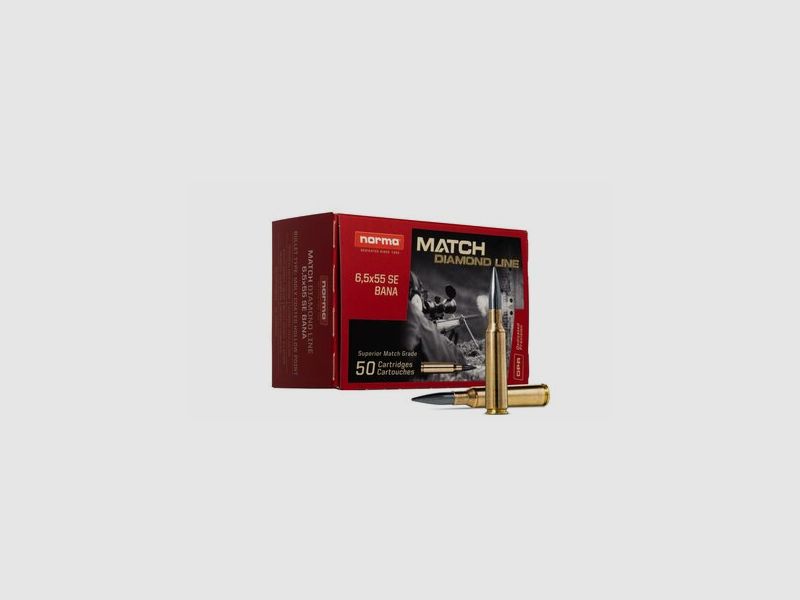 NORMA Match Line 6,5×55 SE Diamond Line Range 8,4g/130gr