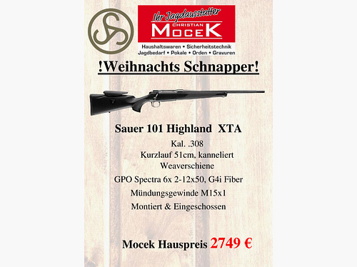 Sauer 101 Highland XTA, z GPO Spectra 6x 2-12x50