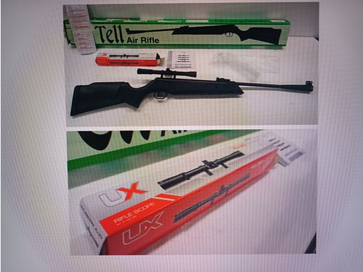 TELL 220 wiatrówka __ OVP __ kal. 4,5mm (.177) __ LG + luneta celownicza - NP 259,-€