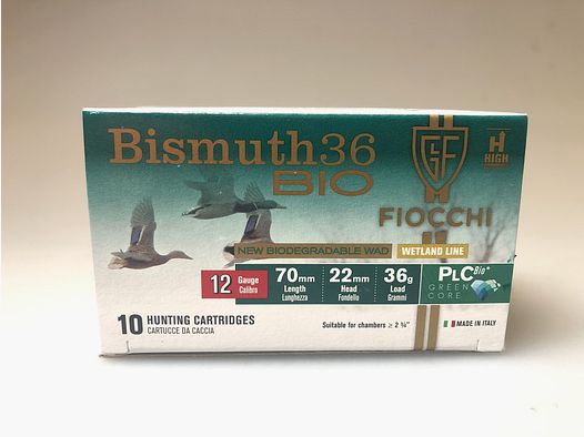 Fiocchi Bismuth Ammunition 36g No 5 / 2.9mm BIO 12/70