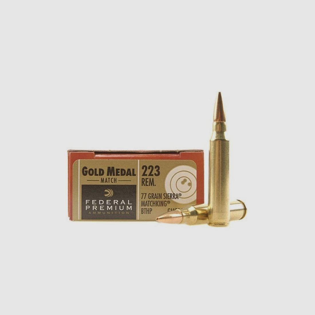 Federal Premium Gold Medal Sierra MatchKing .223 Rem. 77GR BTHP 20 Patronen