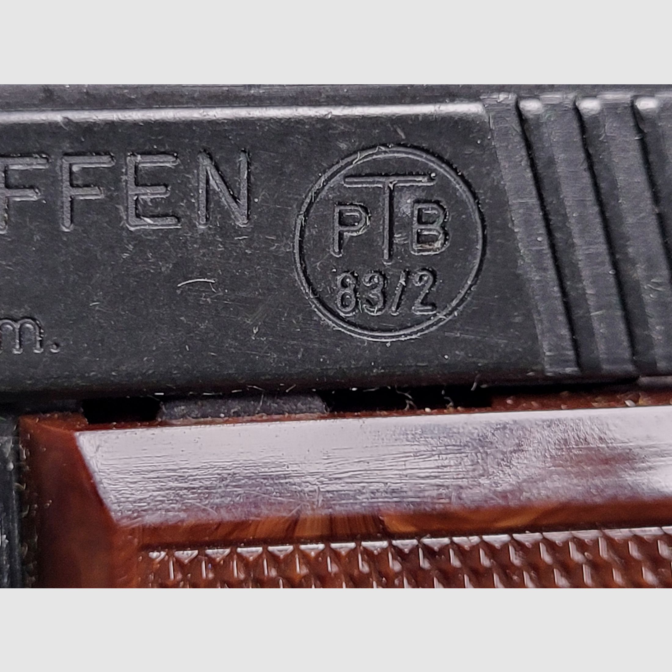 Pistola - Rhöner Mod. 15 arma deportiva - W. Alemania 1983 año - Completo