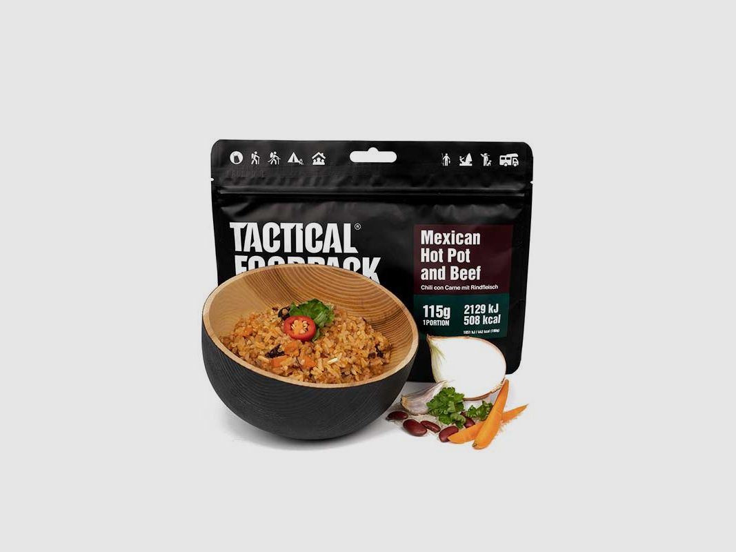 Liofilizat Meksykańska Potrawa z Wołowiną TacticalFP Mexican Hot Pot and Beef, zdjęcie 1 z 2
