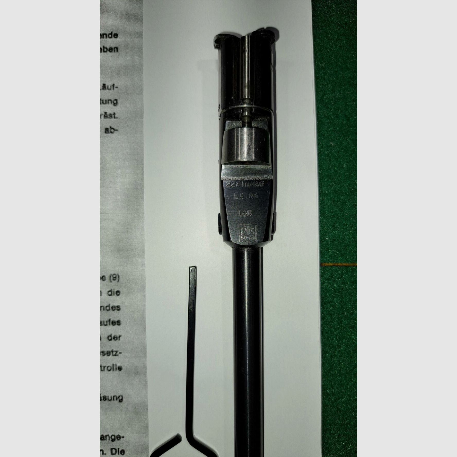 Krieghoff cañón intercambiable 44 EXTRA PTB incluyendo llave, instrucciones y munición