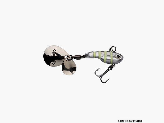 BERKLEY – PULSE SPINTAIL 7cm | 14 g Glow Silver Zebra