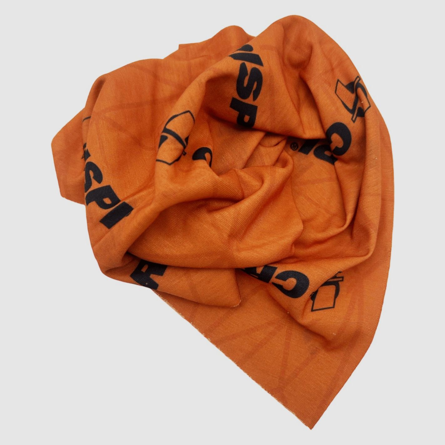 Multifunktionales Halstuch Crispi aus orangefarbenem Polyester, Bild 2 von 7