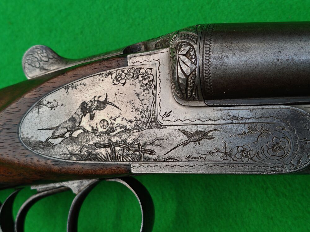 Inconnu fusil de chasse double 16/70