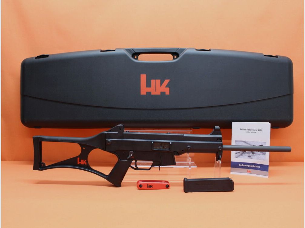 Heckler&Koch Ha.Büchse .45Auto Heckler&Koch/H&K USC 16" loop uitvoering zwart, systeem HK UMP (.45ACP/.45A.C.P.)