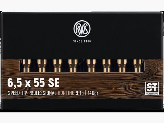 RWS Büchsenmunition 6,5X55 Speed Tip Profes. 9,1 g