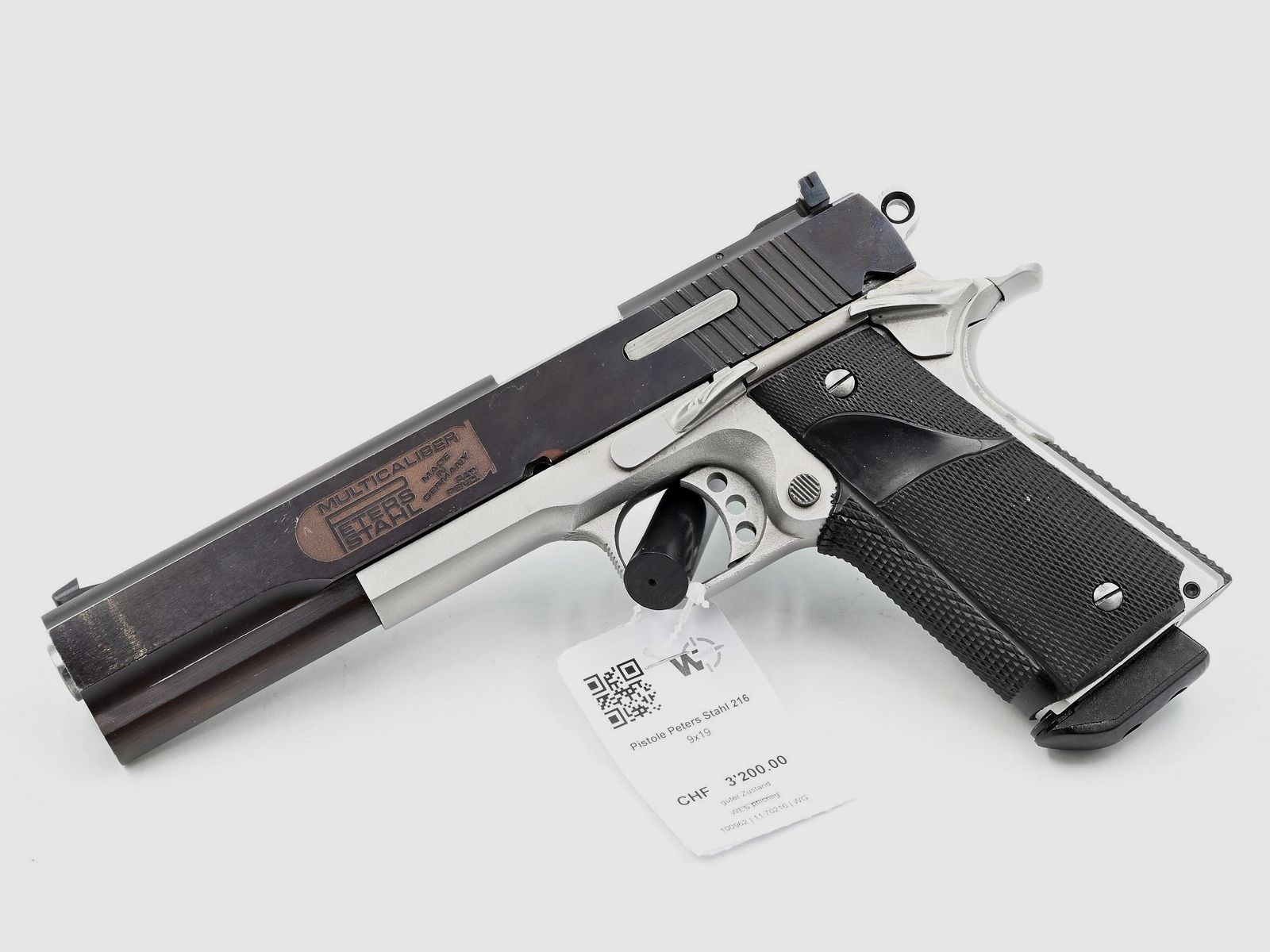 Pistola Peters Stahl 216, usata, 9x19, immagine 1 di 2