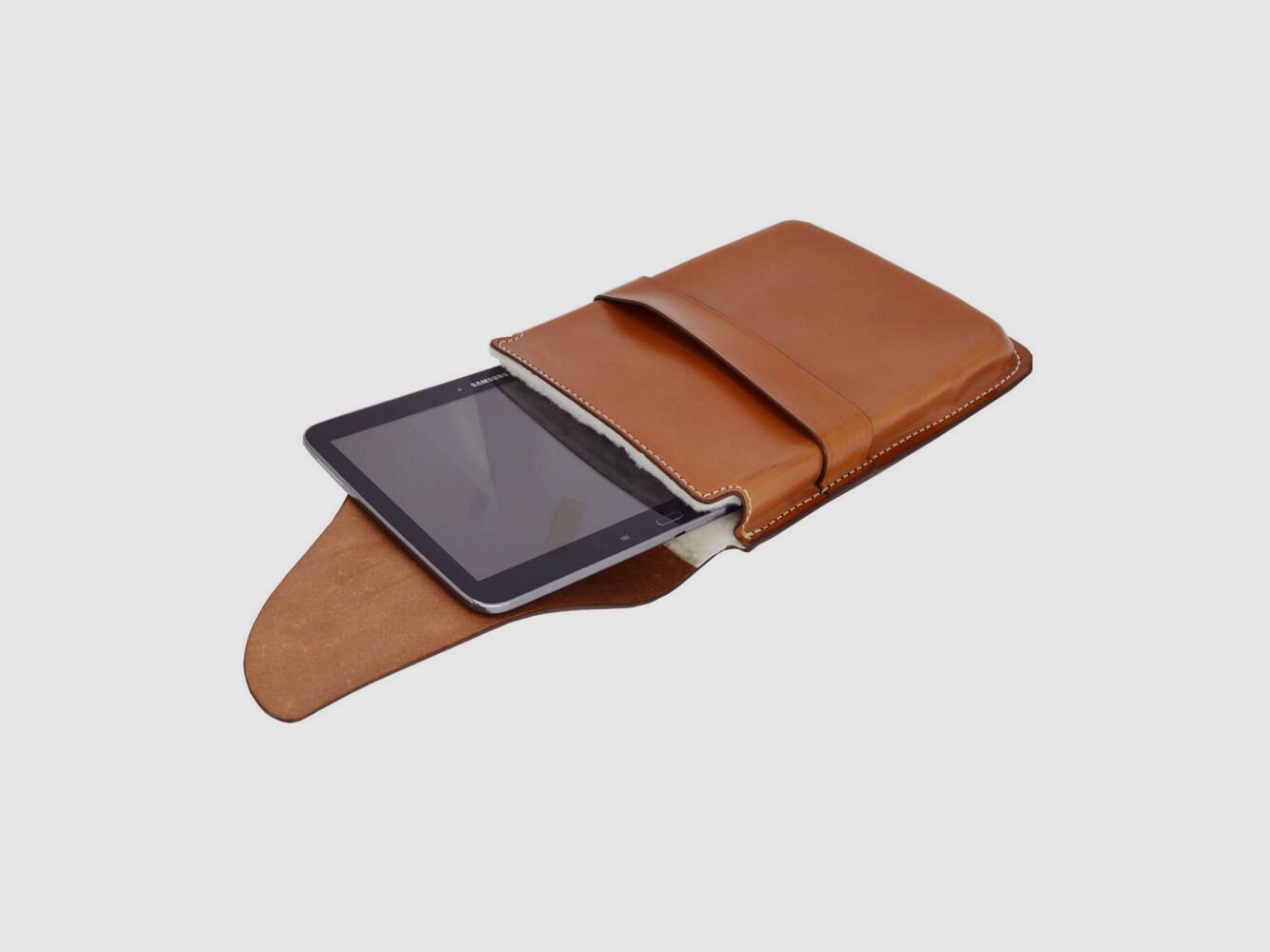 Triple K Tablettasche m/Trageriemen braun