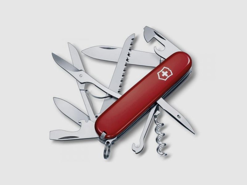 VICTORINOX HUNTSMAN ROT – Outdoor-Messer 15 Funktionen