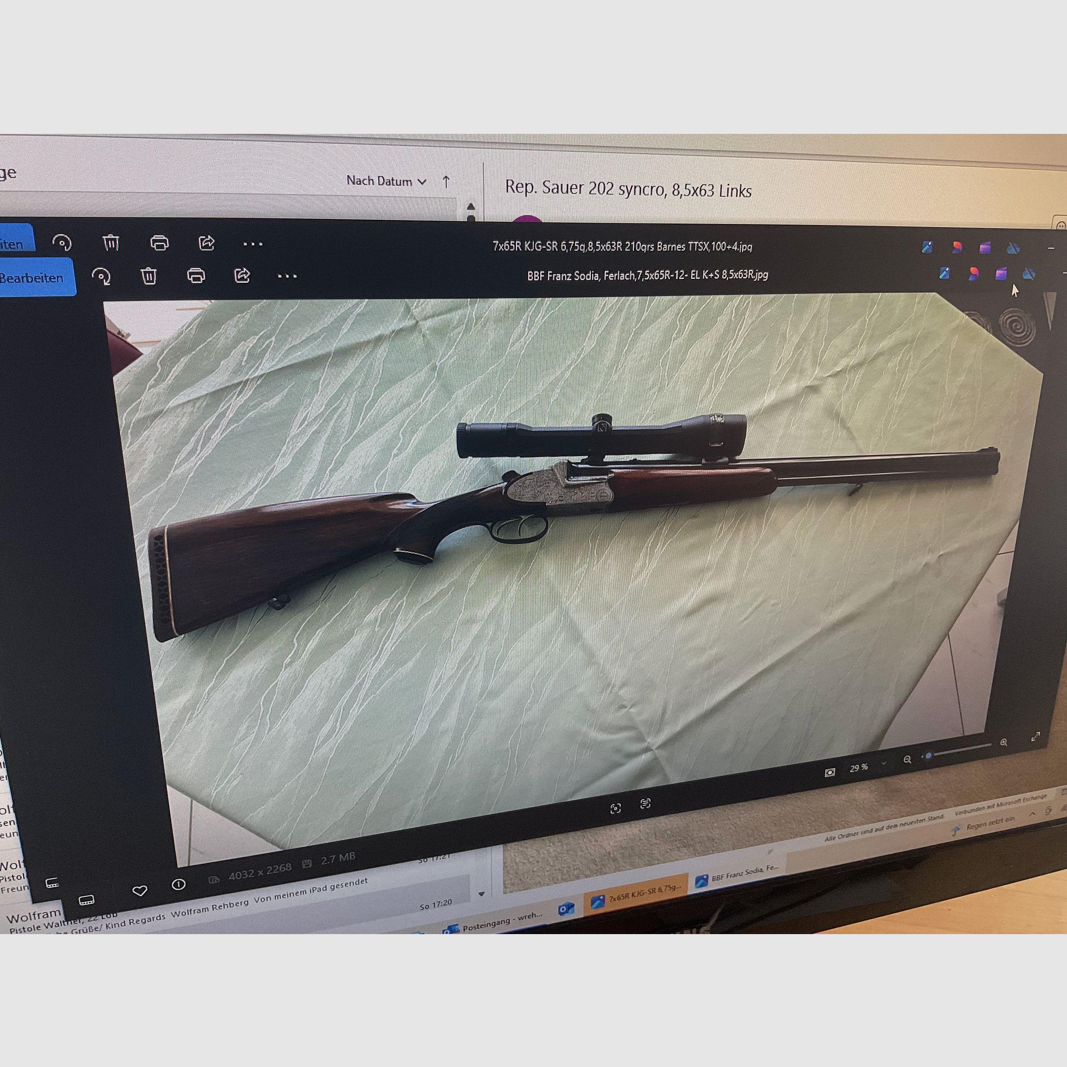 BBF Franz Sodia 12/70 7x65R- 8,5x63 Reb