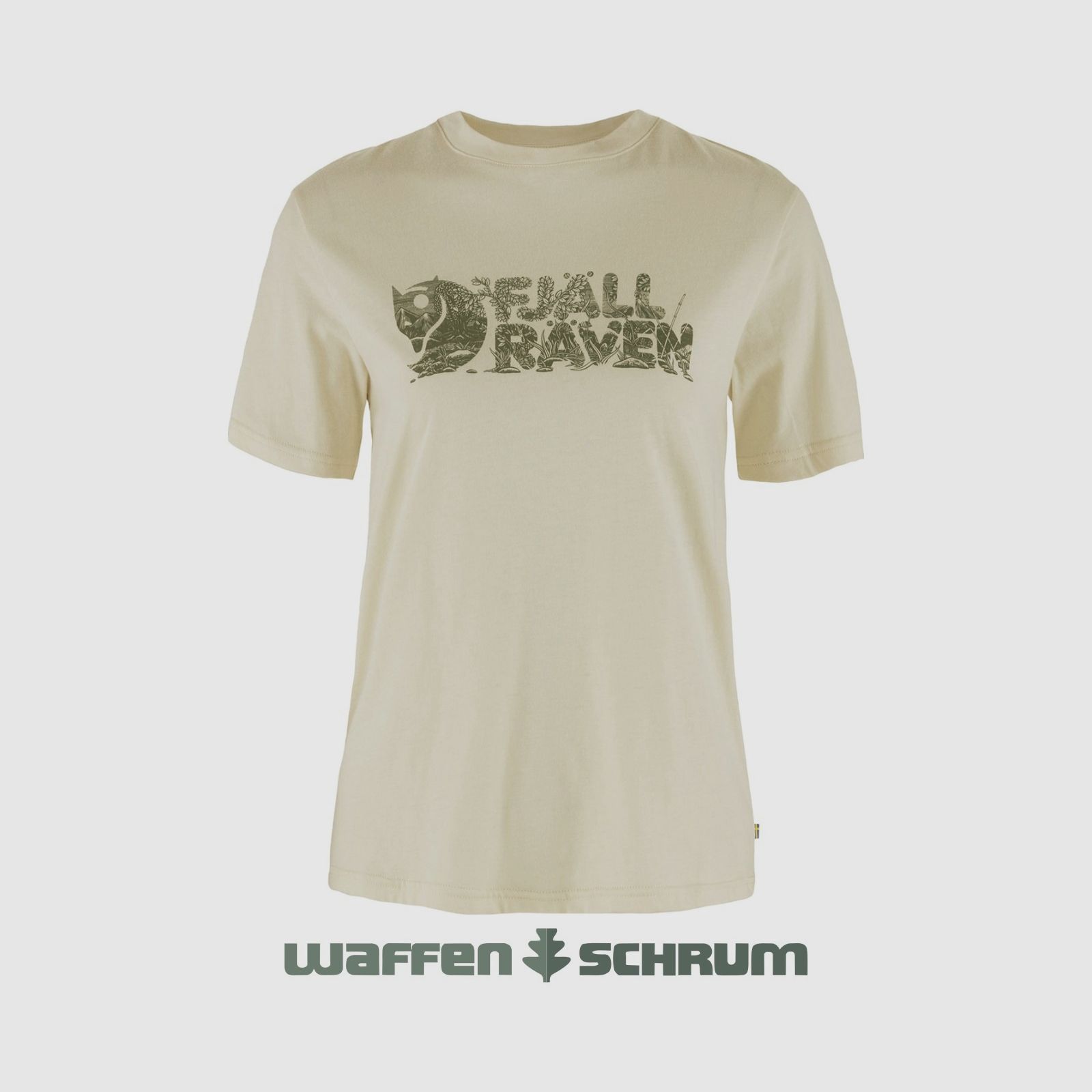 Camisa Fjällräven Lush Logo Blanco Tiza