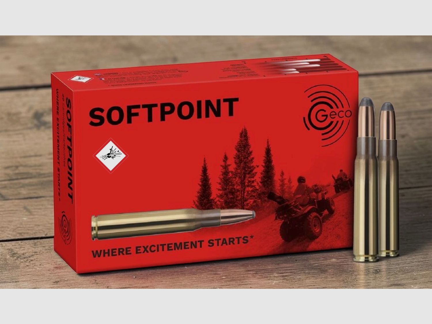 Geco cartuccia da caccia softpoint calibro 8x57 JS 12,0g