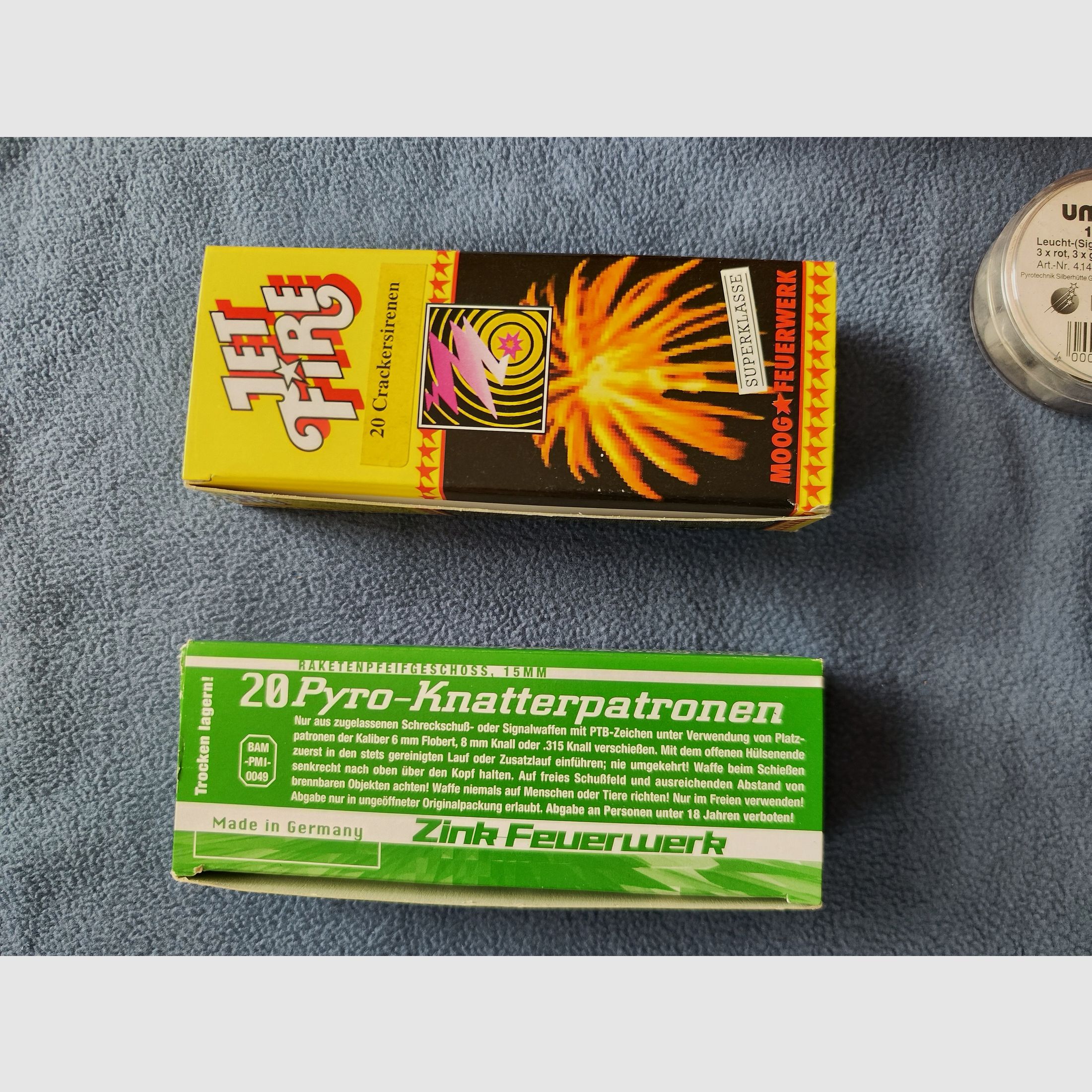 Rocket whistle projectiles Pyro Power ABA Umarex metal case