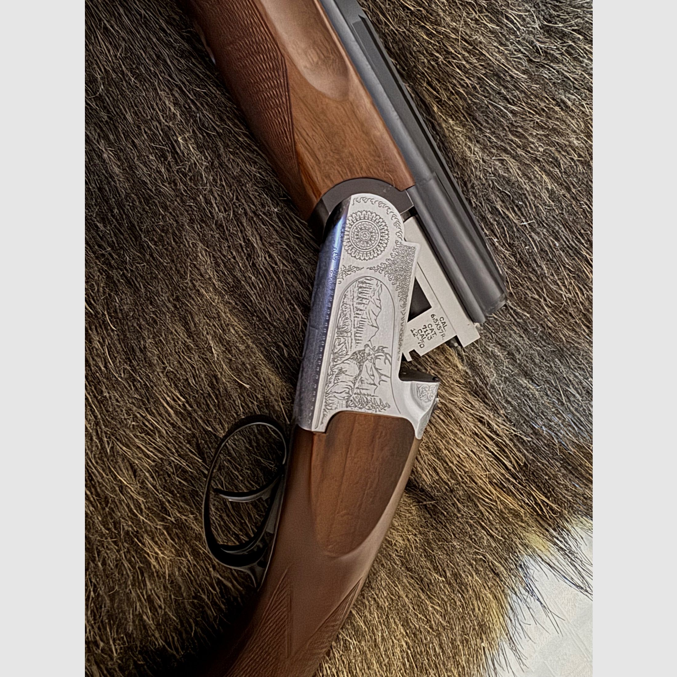 Bock rifle Sabatti 6.5 x 57R – 12/70 | Year of manufacture 1955 | Very well maintained condition