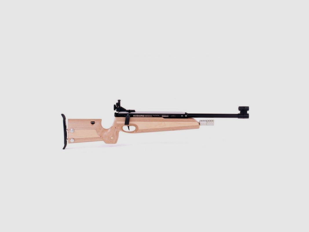 Ecoaims Biathlon Rifle Set Holz mit Füssen, Bild 2 von 12