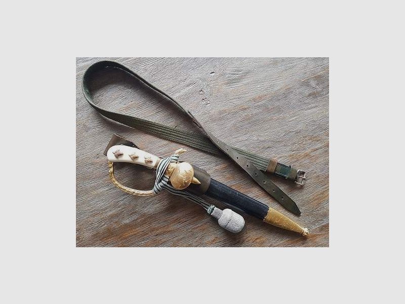 Hirschfanger III Reich aus Wk2 Original Eickhorn Solingen 