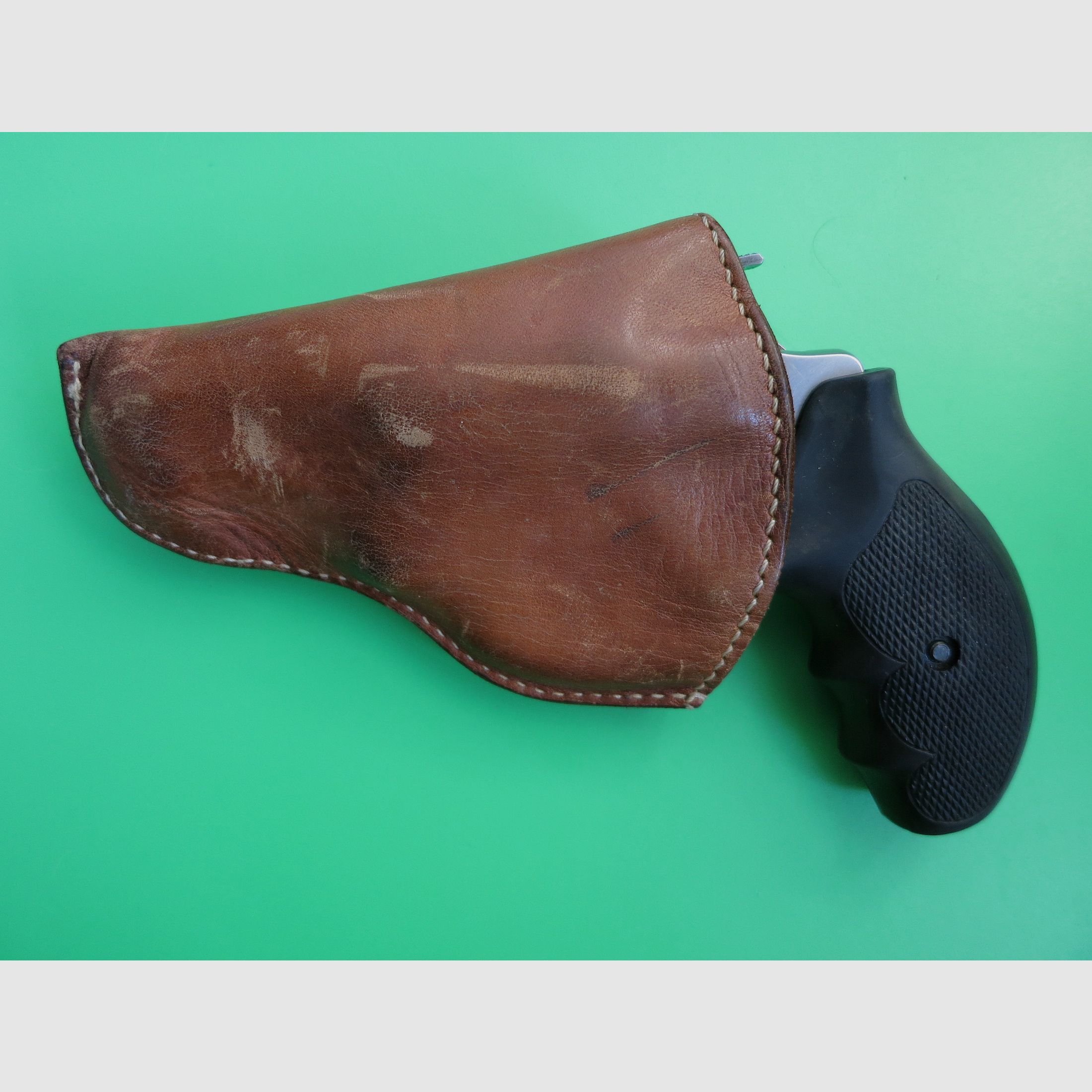 Gürtelholster Revolver,  Leder, z. B. Smith&Wesson Mod. 60-90, .357 Magnum, 2,15", Lady Smith