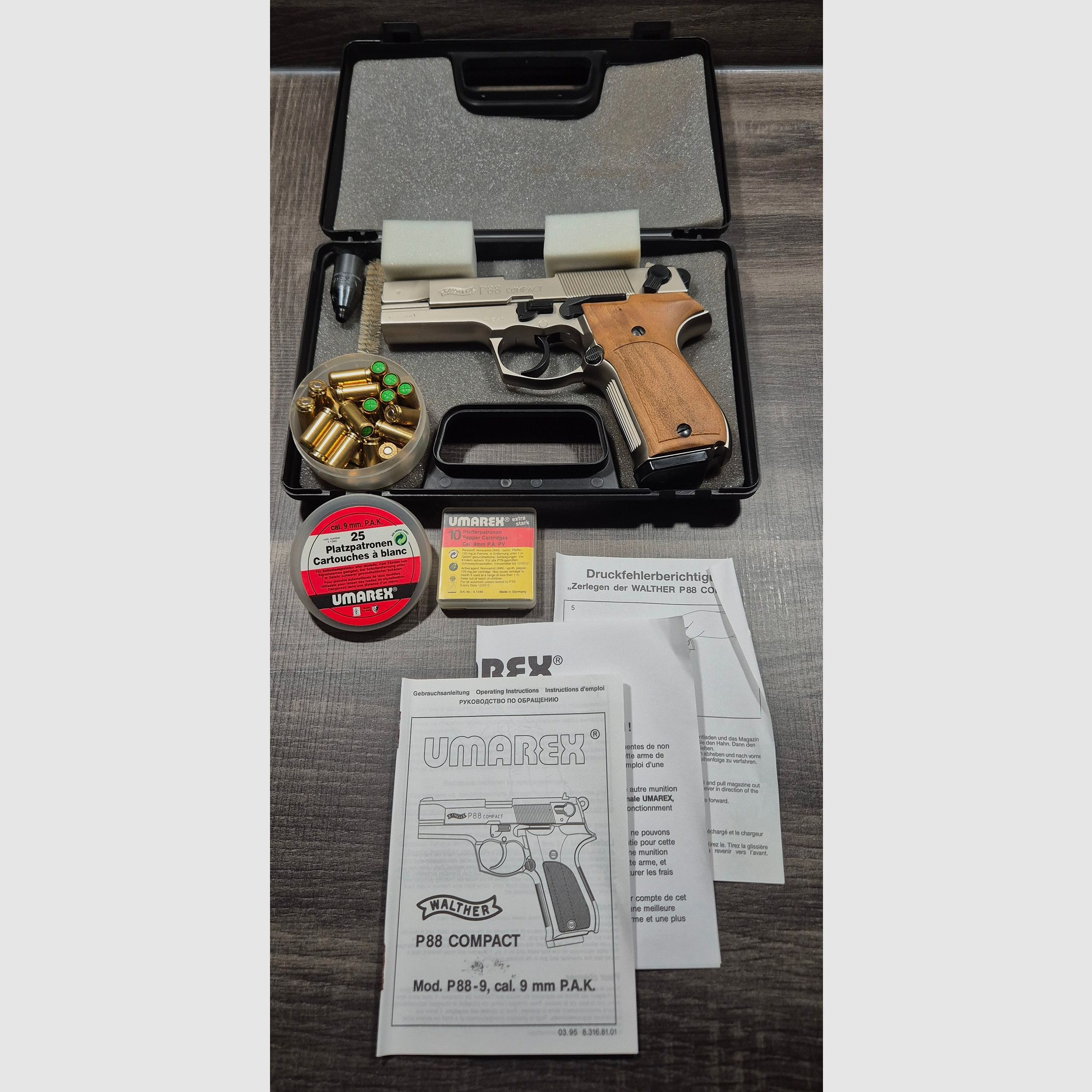 Walther P88 pistolet d'alarme 9mm PAK ***NEUF***