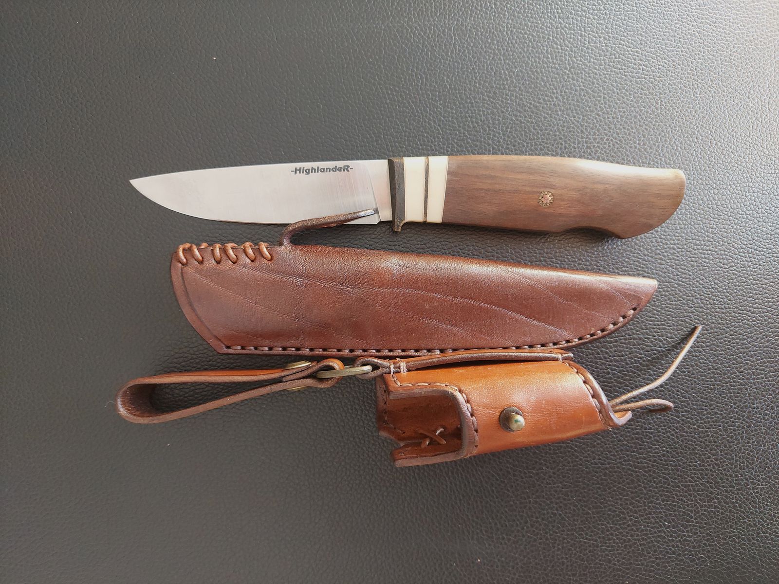 Handcrafted knife made from powder metallurgical Elmax steel, made as a one-off piece.