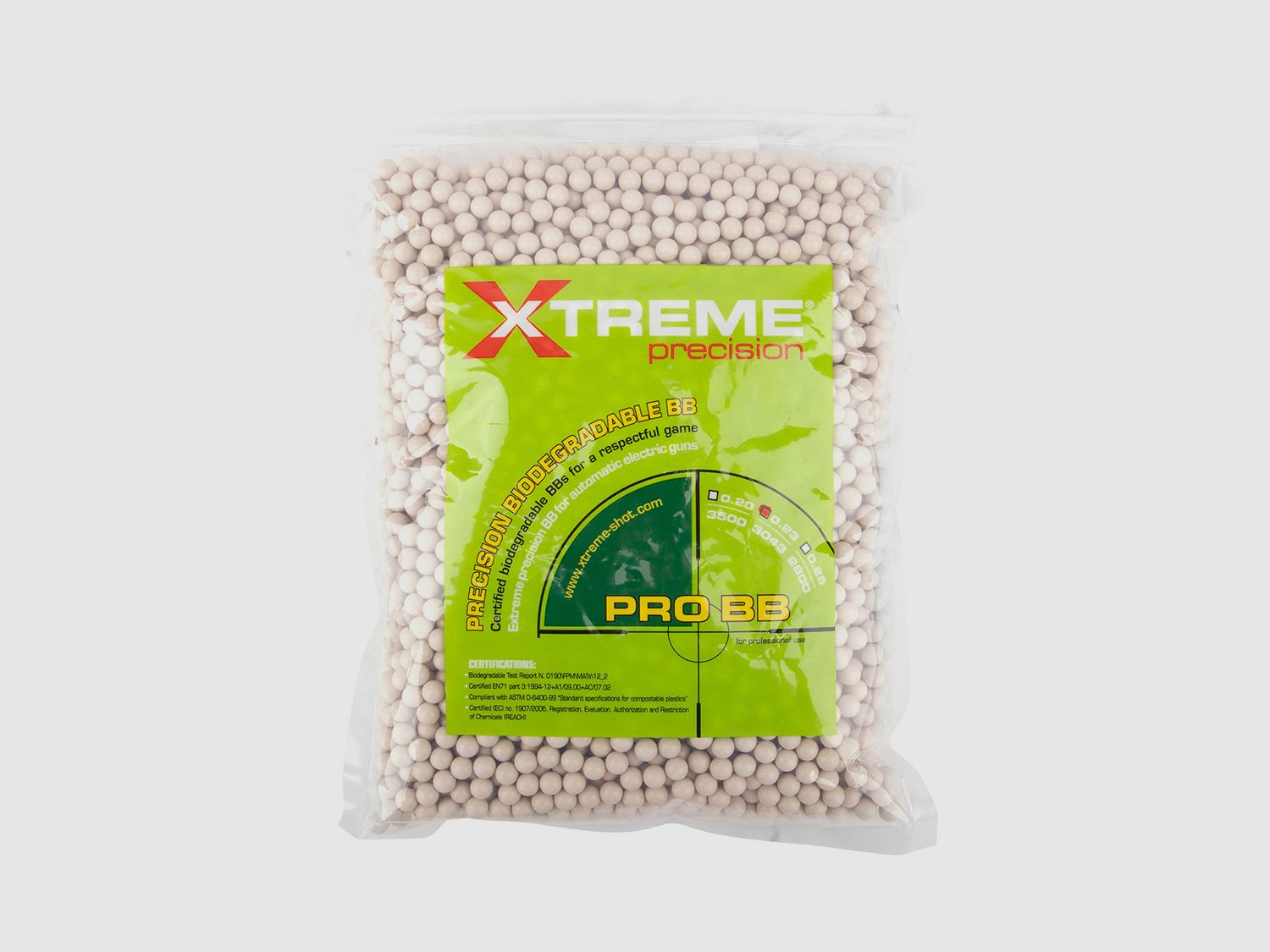 Evolution Xtreme Precision 6mm BIO BBs Weiß 0,23 g 3.043 Stück