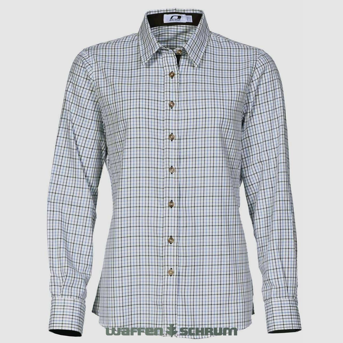 Baleno Blouse Nina Check Zand Blauw