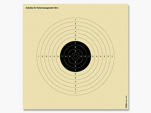 Z17-Scheibe Ordonanzgewehr I BDS Ordonanz 50 Meter 50 St.