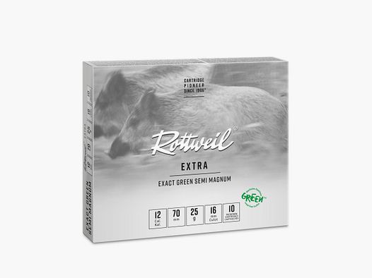ROTTWEIL EXACT GREEN 12/70 MAG 25G 10PC