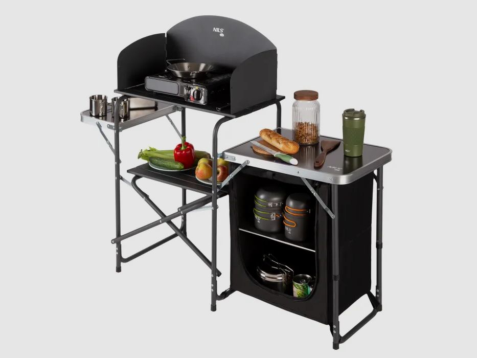 NC3041 Camping cabinet with wind protection Nils Camp