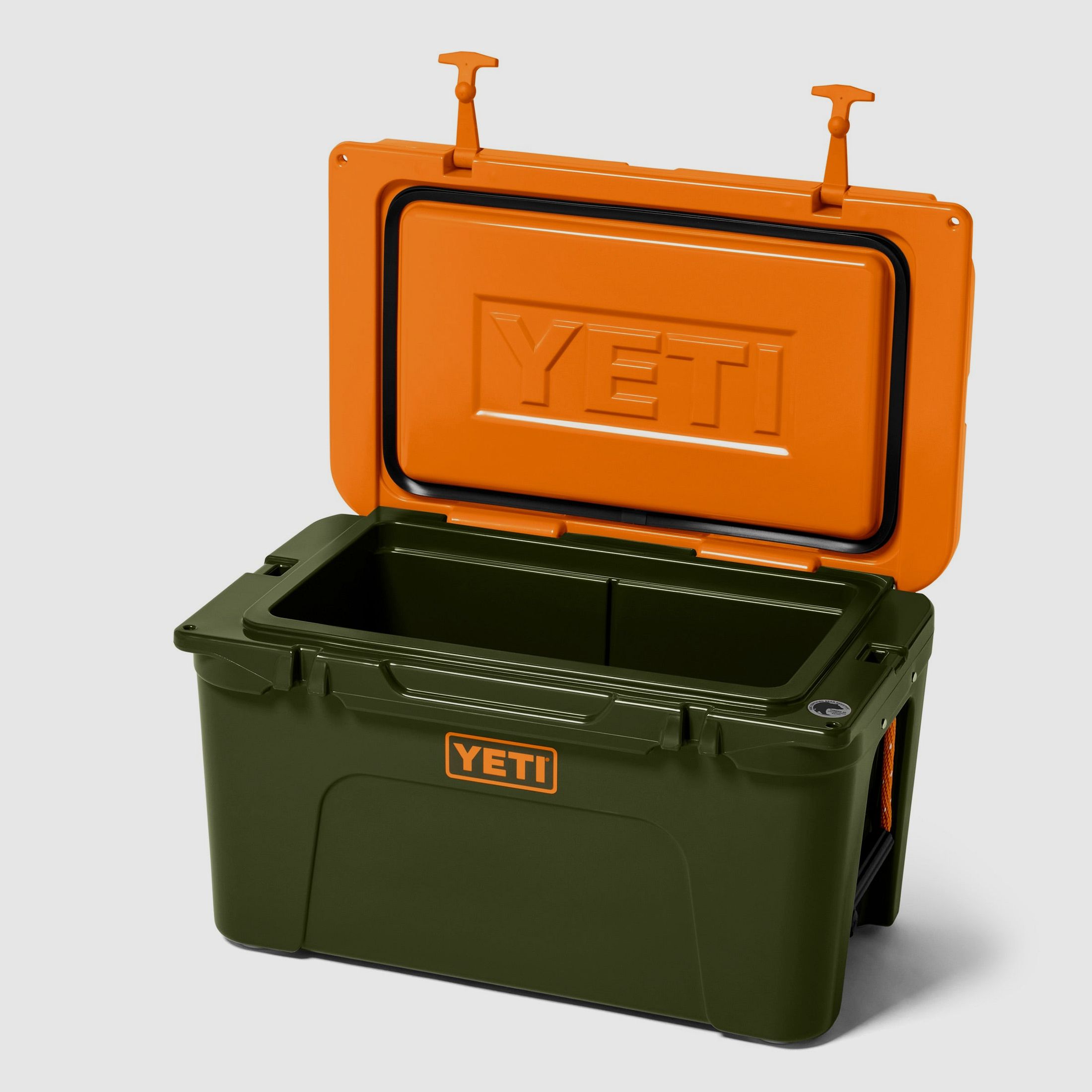 YETI® Kühlbox Tundra 45 - Olive/King Crab Orange, Bild 3 von 5