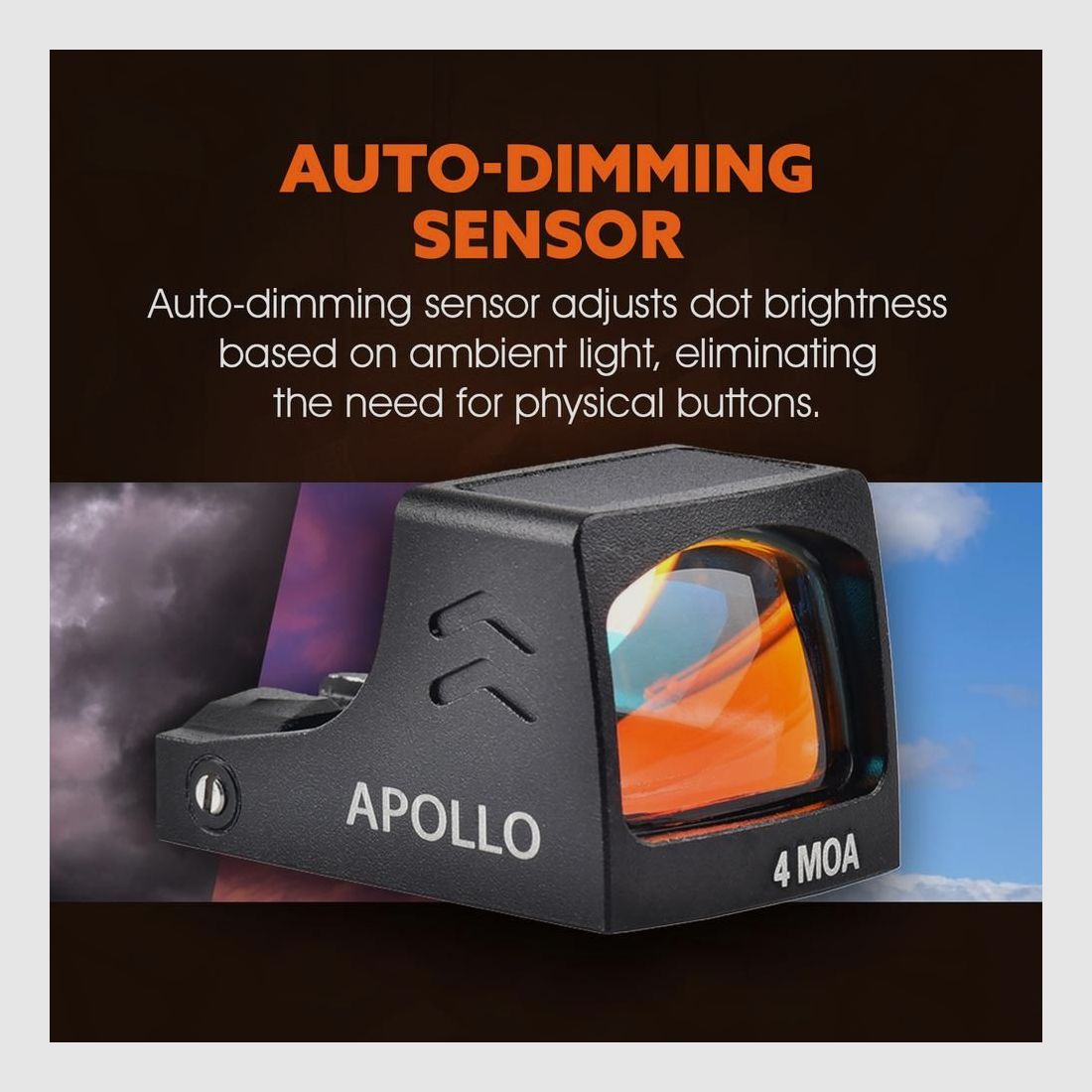 ADE APOLLO RD3-030 PRO RMS/RMSc alimentado por energía solar + visor de punto rojo activado por sensor para muchas armas listas para ópticas, imagen 20 de 22