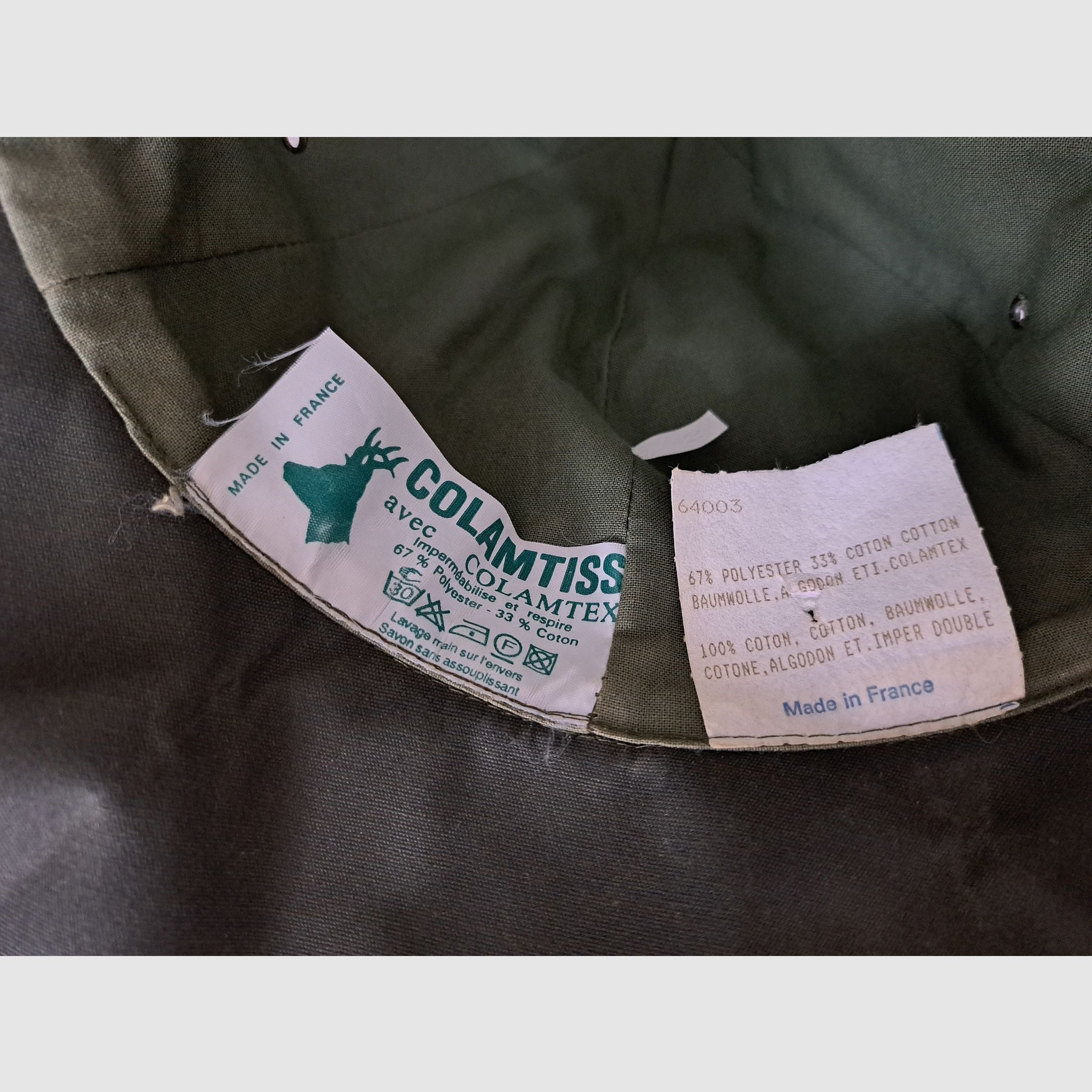 As new cap with neck protection from Colamtiss size 61