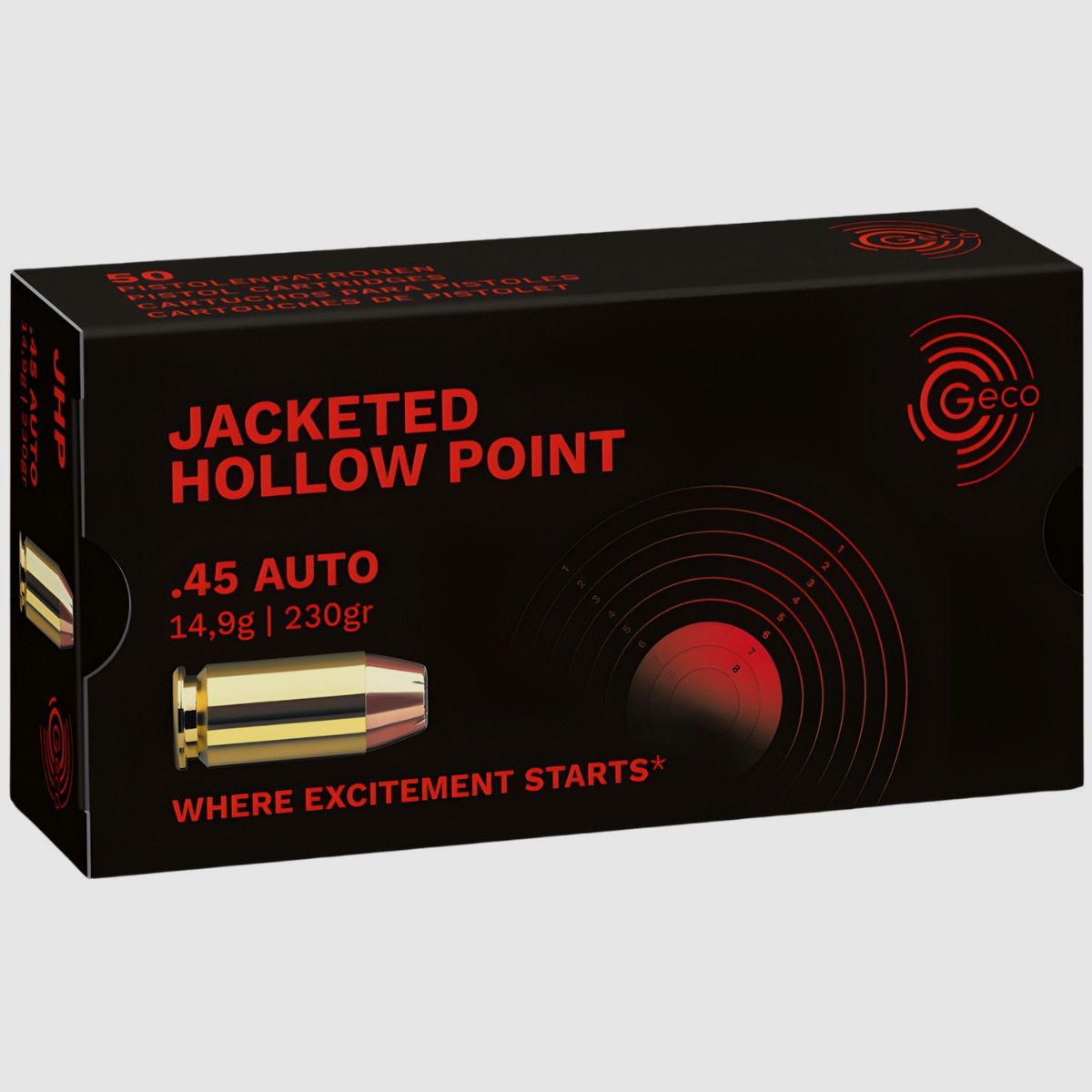 .45 ACP Geco JHP / HSP 230gr/14,9g (2317715), afbeelding 1 van 2