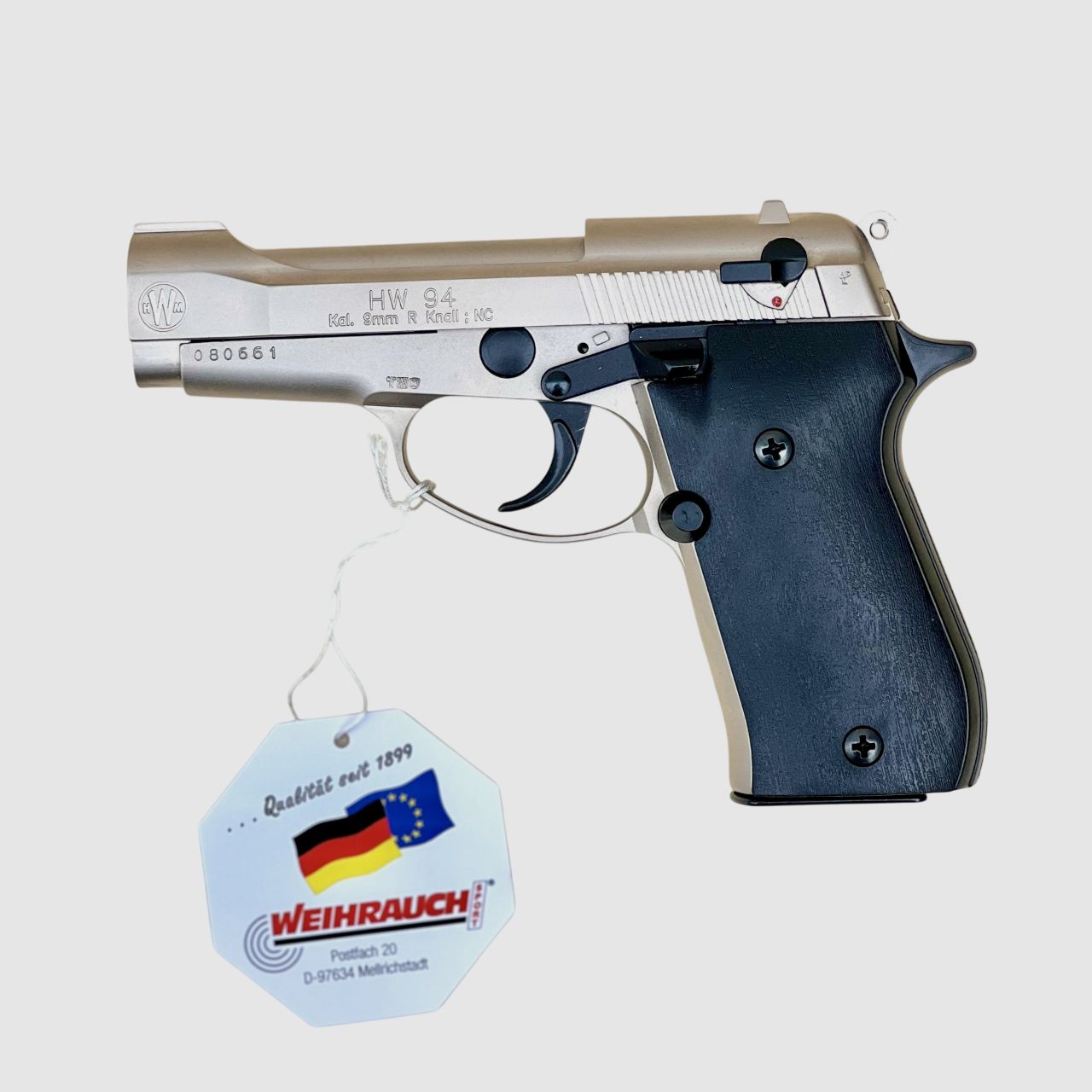 Weihrauch HW 94 Kal. 9 mm R.K. Stainless Look