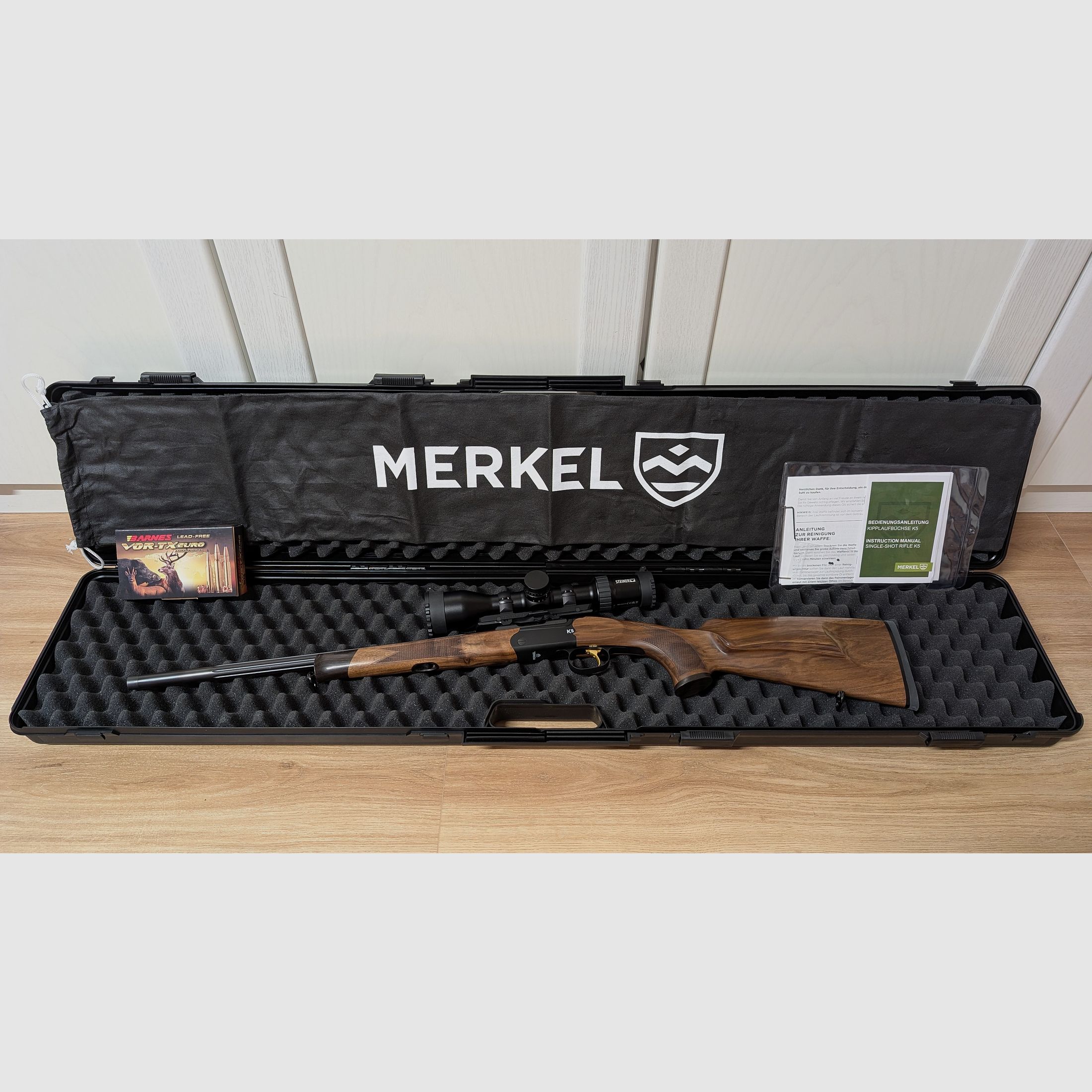 Merkel K5 Extreme con Steiner Ranger 4S 4-16x44, calibre .30-06 Spring., nuevo