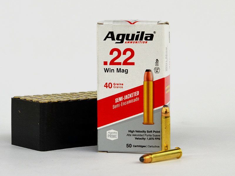 Aguila .22 Win. Mag. Standard SJSP Partial Jacket, 40 grs 1 Pack (50 shots at €0.458*)