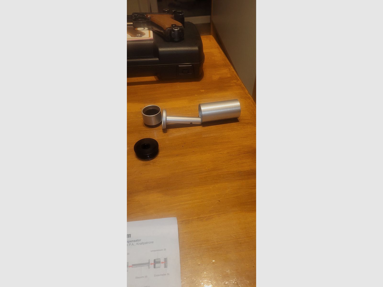 Silencieux Röhm compensateur de sécurité, Cal 9mm P.A.