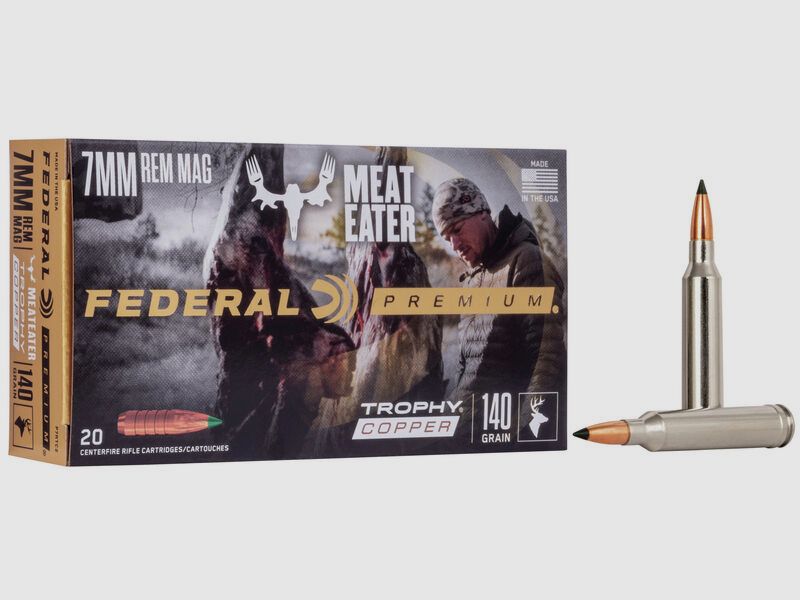 Federal Premium Trophy Copper 7mm Rem. Mag. 140GR 20 cartouches