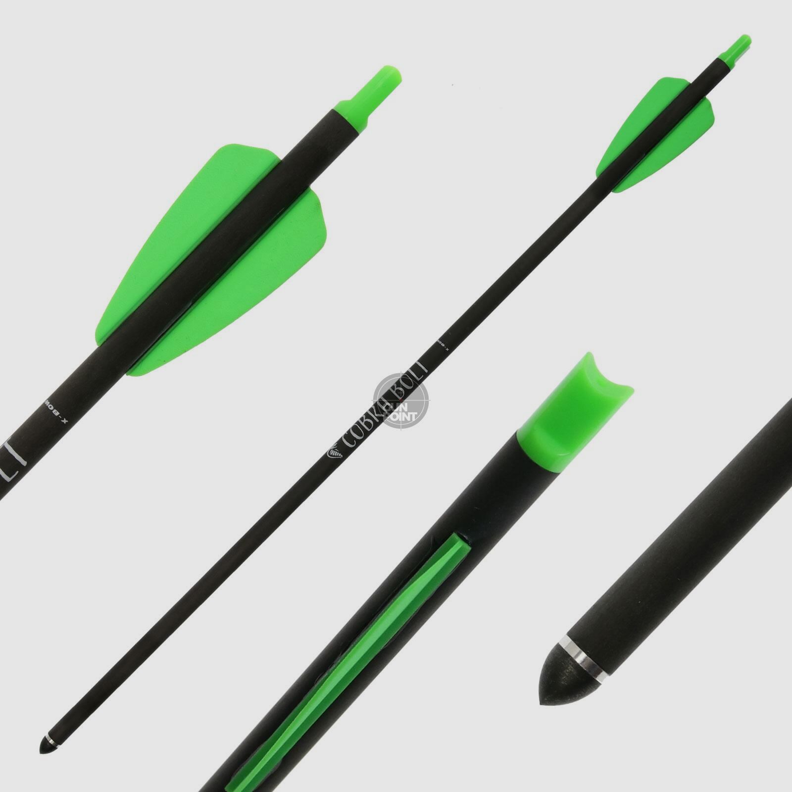 Carbonbolzen | X-BOW Bolzen fr Cobra System, Cobra R9 + R10 & Adder - 15 Zoll | High Range