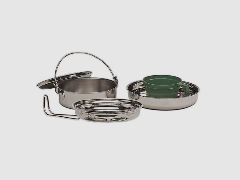 Set da cucina MIL-TEC in acciaio 1 persona