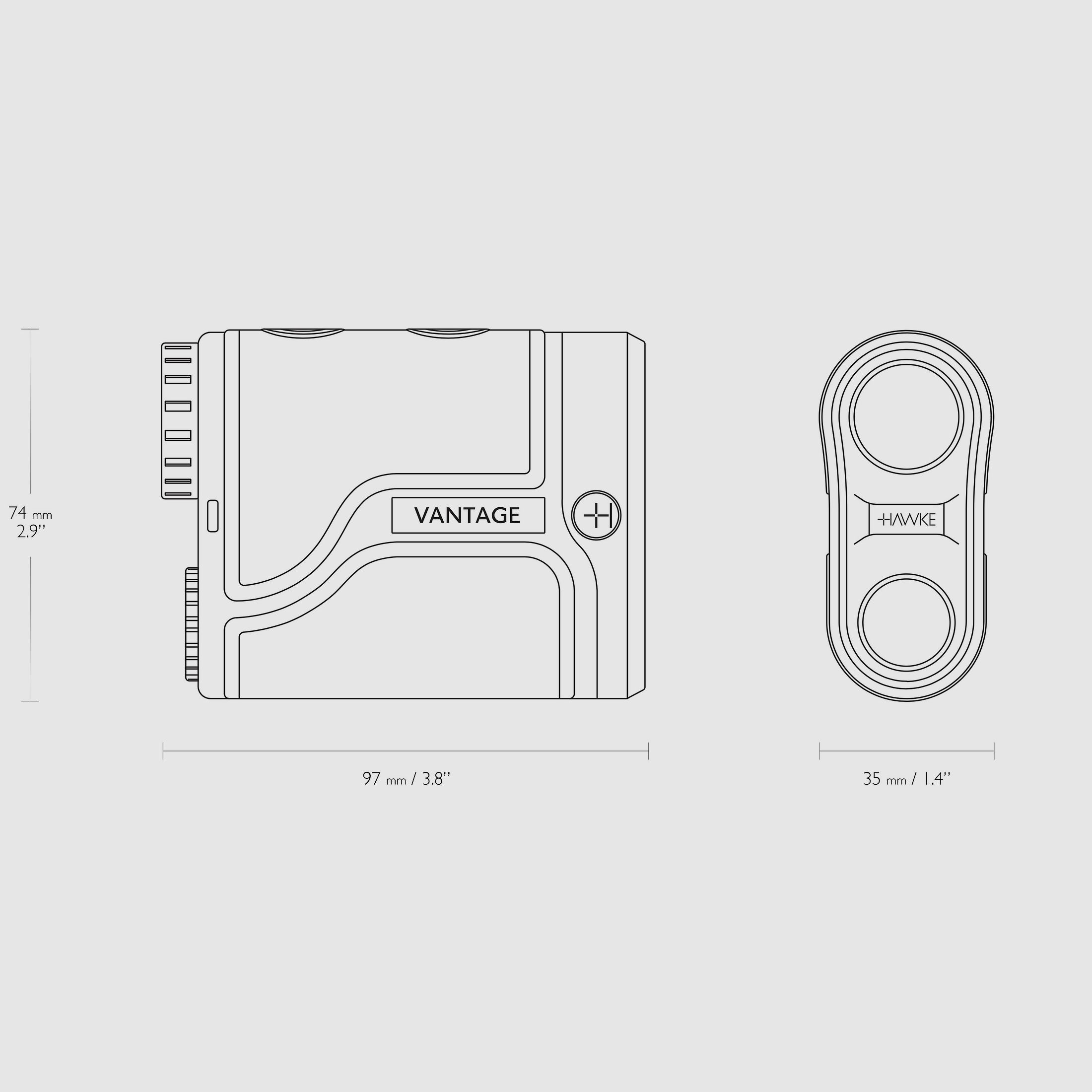 HAWKE 41202 Laser Rangefinder 6x21 Vantage LRF 900
