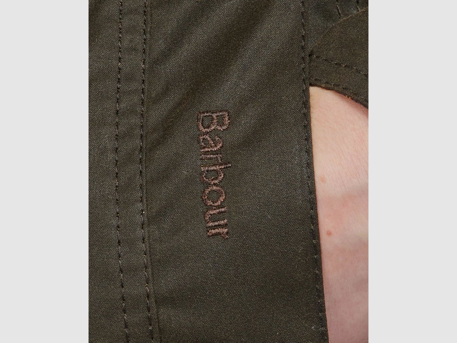 BARBOUR Belsay Waxjacke Mujeres Oliva