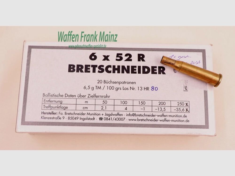 Bretschneider, Ingolstadt Long Guns Cases 6x52 R Bretschneider
