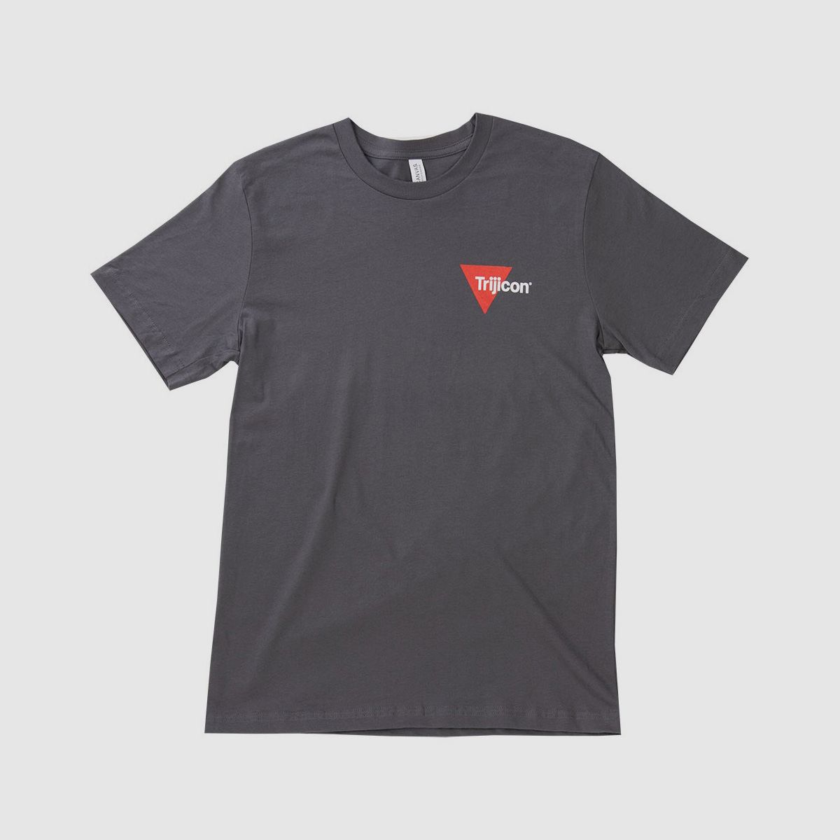 T-Shirt kleines Logo Links Vorne Medium grau