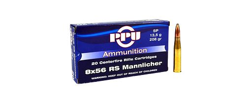 Prvi Partizan PPU 8 x 56 RS Mannlicher TM 208 grs