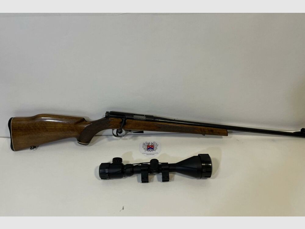 Unique Modell T Dioptra im Kaliber 22 Magnum Sehr Selten. Unique Modell. Dioptra, Jagdrepetierer, Kaliber 22Magnum