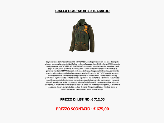 TRABALDO – GLADIATOR 3.0 Jacke