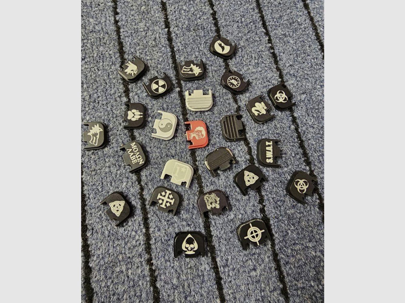 LWD cover plates with design for GLOCKs